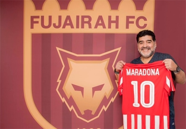 مارادونا سرمربی تیم دسته دومی فوجیره امارات شد+عکس
