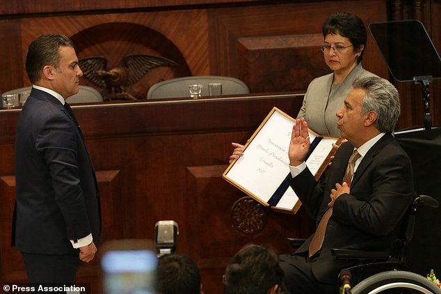 مورنو به عنوان رییس‌جمهور جدید اکوادور سوگند یاد کرد