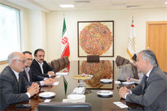 دیدار سفیر برزیل در ایران با مدیر عامل بانک صنعت و معدن