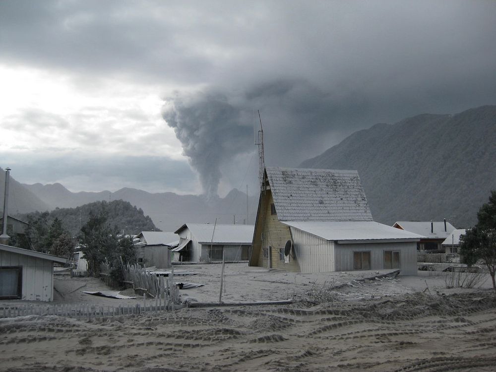 شهر چایتن شیلی ، شهر دفن شده با خاکستر آتشفشان
