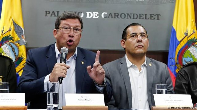 وزیر کشور و وزیر دفاع اکوادور استعفا کردند
