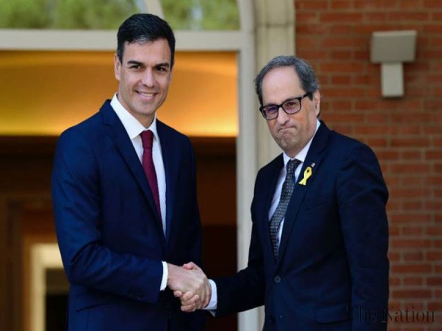 دیدار نخست‌وزیر جدید اسپانیا با رئیس کاتالونیا با هدف کاهش تنش‌ها