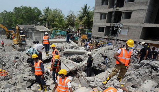 ریزش مرگبار ساختمان نیمه کاره در کلمبیا