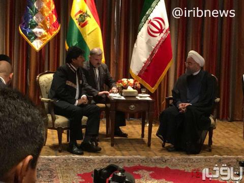 ديدار رئيس جمهور بولیوی با روحانی + عکس