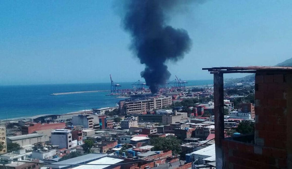 انفجار مهیب در بندر لاگوائیرا در ونزوئلا