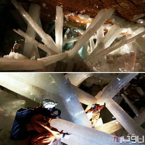 غار کریستالی در مکزیک + عکس